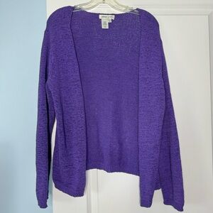 Purple Knit Coldwater Creek Sweater